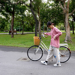 ✦貨車司機的一天-原色棉麻口袋手工長長寬褲 第9張的照片