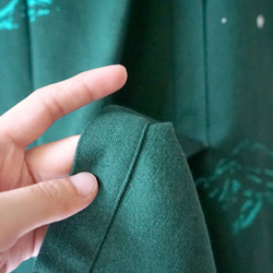 森林綠綠聖誕手工絹印打折圓裙 / 第10張的照片