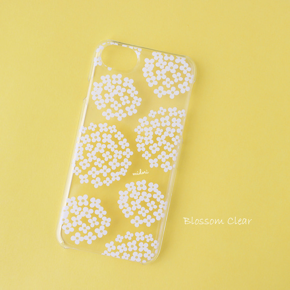 【名入れ可ハードケース】Blossom Clear ＊ iPhone・Android スマホケースほぼ全機種対応 1枚目の画像