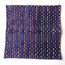 ポケットチーフ　SASHIKO-紫 2枚目の画像