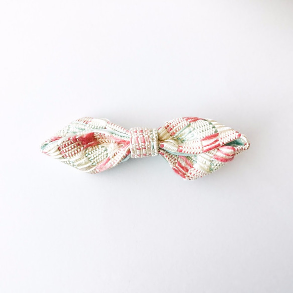 リボンヘアクリップ∞（トリコロール） 2枚目の画像