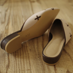 CROSS BEIGE リサイクルペットボトルミュールパンプス　22cm 23cm 24cm 25cm 5枚目の画像