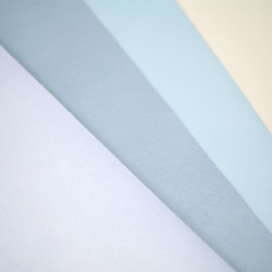清々しい色のソフトな革　４枚セット（水色、ライトブルー、青空ブルー、アイボリー）No.186 1枚目の画像