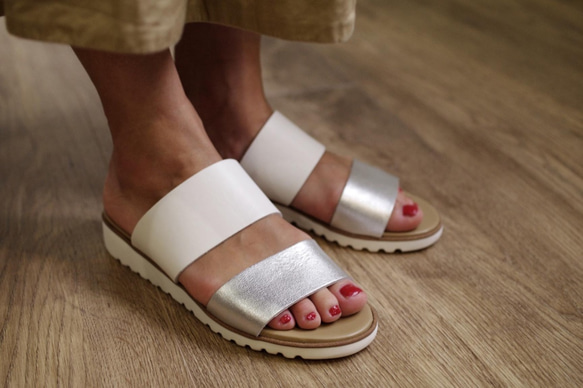 ダブルベルトミュール(sb5004)サイズ22cm〜26.5cm 4枚目の画像