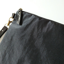 【NYLON】Half zipper clutch bag #019 ✴母子手帳/通帳ケース/お薬手帳ケース 3枚目の画像