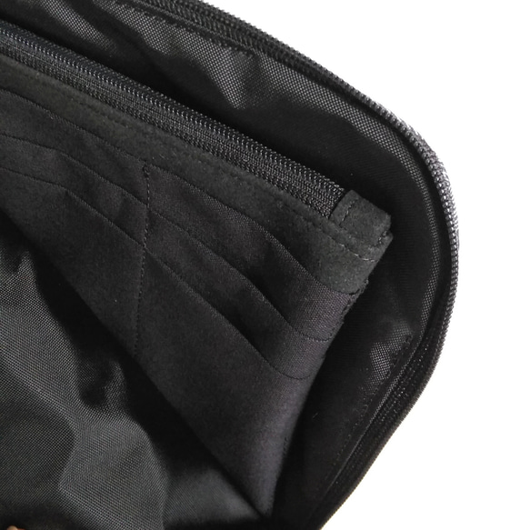 【NYLON】Half zipper clutch bag #070 ✴母子手帳/通帳ケース/お薬手帳ケース 4枚目の画像