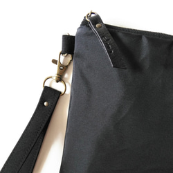 【NYLON】Half zipper clutch bag（M）✴母子手帳/通帳ケース/お薬手帳ケース/パスポートケース 2枚目の画像