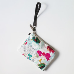 Half zipper clutch bag（M）022.5 ✴母子手帳ケース/通帳ケース/お薬手帳ケース/パスポート 6枚目の画像
