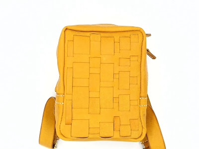 親子バック レザーイントレチャートリュック (小) colourイエロー