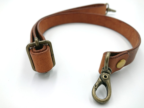 レザーマルチストラップ colourブラウン ネックストラップ