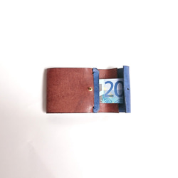 カードホルダー チョコ×ブルー 5枚目の画像