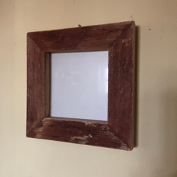 Original frame  * square * no.1 大正時代古材使用 オリジナルフォトフレーム 壁掛け 7枚目の画像