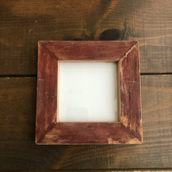 Original frame  * square * no.２ 大正時代古材使用 オリジナルフォトフレーム 壁掛け 1枚目の画像