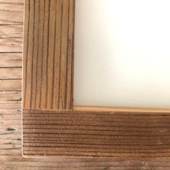 frame old lumber natural * C（古材 オリジナルフォトフレーム） 2枚目の画像