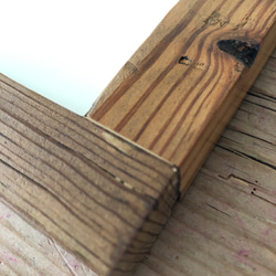 frame old lumber natural * C（古材 オリジナルフォトフレーム） 3枚目の画像