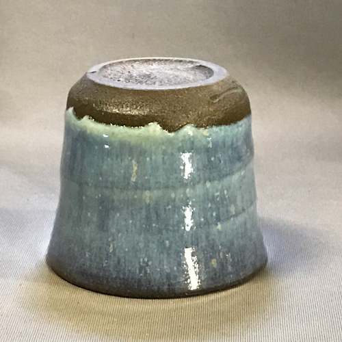 青斑唐津ぐい呑　唐津焼　ぐい呑　焼き物　陶器　酒器　陶芸 唐津焼 ぐい呑 ・ 青斑唐津盃 おちょこ・ぐい呑み・徳利 陶房