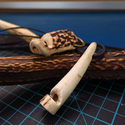 鹿角笛　ハンドメイド　1点物　完全フルオーダーメイド　角　ペンダントトップ 鹿角笛 ハンドメイド 1点物 完全フルオーダーメイド 角