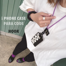 HOOKロゴiPhoneケース（ソフト）ブラック 8枚目の画像