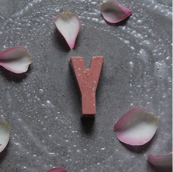 英文字母手工皂-玫瑰天竺葵 粉紅色 x 2 第3張的照片