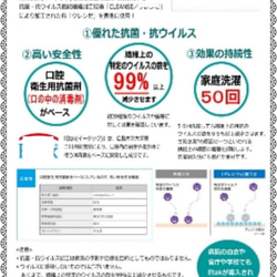 3D立体マスク 舟形マスク　女性サイズ 裏地 抗菌抗ウイルス加工生地使用 5枚目の画像