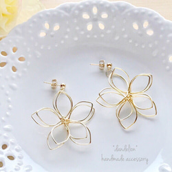 再* 雲と雷のピアス/イヤリング ピアス（スタッド・一粒