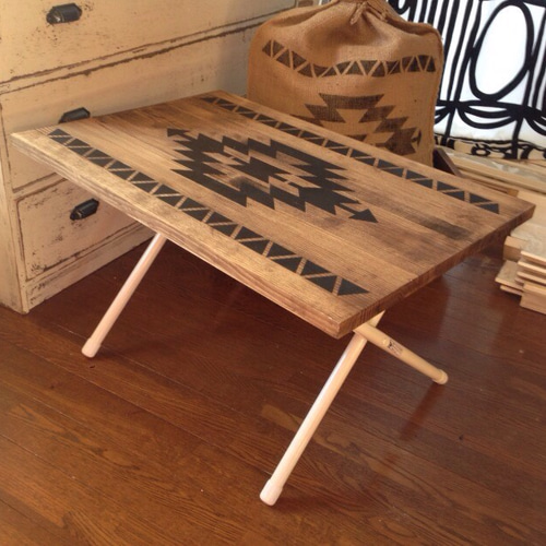 オルテガ柄折りたたみテーブル リスタ様専用オルテガ柄折りたたみテーブル