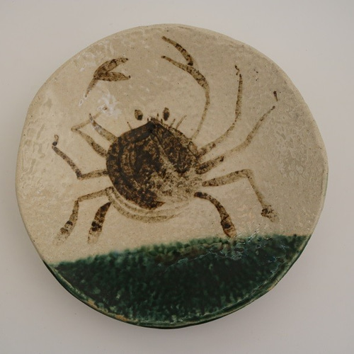 魯山人　葉皿5客 魯山人好みカニ絵中皿5客組み（作品番号R-042) 中皿 森の丘陶房 通販