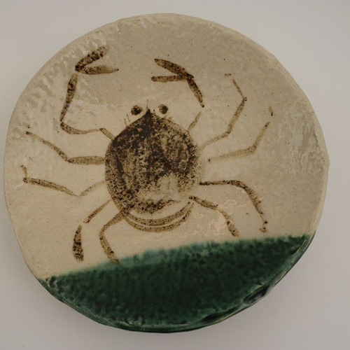 魯山人好みカニ絵中皿5客組み（作品番号R-042) 中皿 森の丘陶房 通販