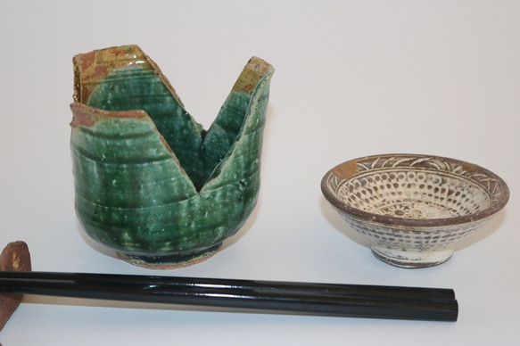 備前焼　割山椒　向付　小鉢　作家物　5客 備前焼 割山椒 向付 小鉢 作家物 5客 もろい
