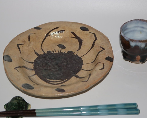 魯山人好みカニ絵皿小皿5客組み（作品番号R-043)koeyMS様お引き合い分