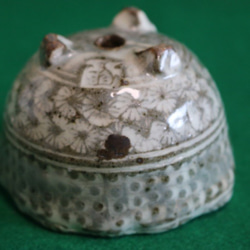 ミニ盆栽鉢（アワビ形三島手）（作品番号J-003） 7枚目の画像