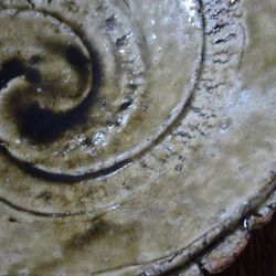 ビードロ釉渦巻き皿（作品番号S-34) 3枚目の画像