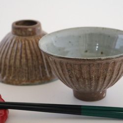 鎬（しのぎ）飯茶碗（作品番号S-054） 5枚目の画像