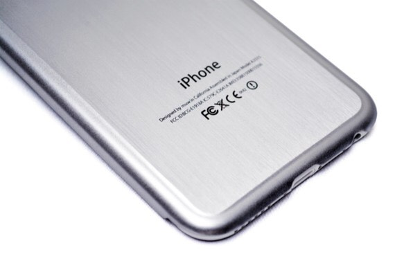 《3D RAINBOW APPLE》 iPhone6/6s 4.7inch極薄オールチタン合金ケース シルバー 4枚目の画像