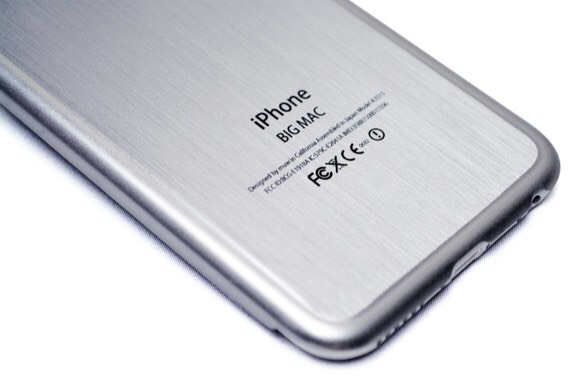 《Apple Type BIG MAC》 iPhone6/6s 4.7inch極薄オールチタン合金ケース シルバー 4枚目の画像