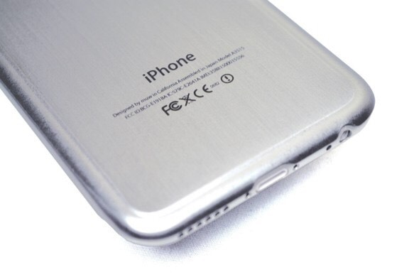 《Real Green Apple》 iPhone6/6s 4.7 極薄オールチタン合金ケース シルバー 5枚目の画像