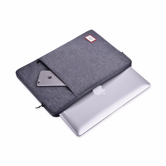 蘋果筆電包 筆記本電腦包 macbook 11吋/12吋/13吋/15吋保護套 深灰色 Asus/Dell/Lenovo 第1張的照片