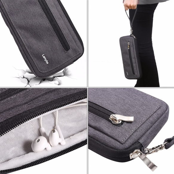 防潑水Nintendo Switch收納包 防撞包 手提包 保護袋- 黑色 第4張的照片