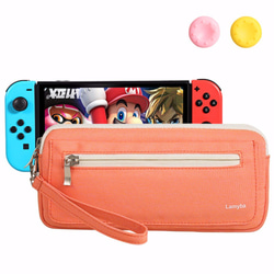 防潑水Nintendo Switch收納包 防撞包 手提包 保護袋- 粉色 第1張的照片