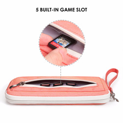 防潑水Nintendo Switch收納包 防撞包 手提包 保護袋- 粉色 第5張的照片
