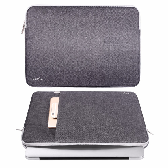 HP/Lenovo/Dell/Acer/Asus/15.6吋 筆電包 收纳包 電腦包 -神秘黑 第2張的照片