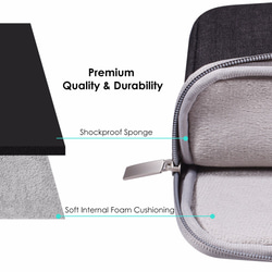 HP/Lenovo/Dell/Acer/Asus/15.6吋 筆電包 收纳包 電腦包 -神秘黑 第3張的照片