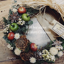 ハーバリウム&ミニフラワーボックス 〜merry christmas〜2点セット 5枚目の画像