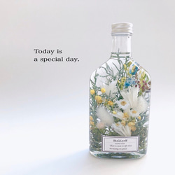 ハーバリウム　〜special day〜no.3 whisky bottle 4枚目の画像