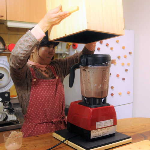 Vitamixミキサー用防音ボックス ウッドナチュラル あのうるさい