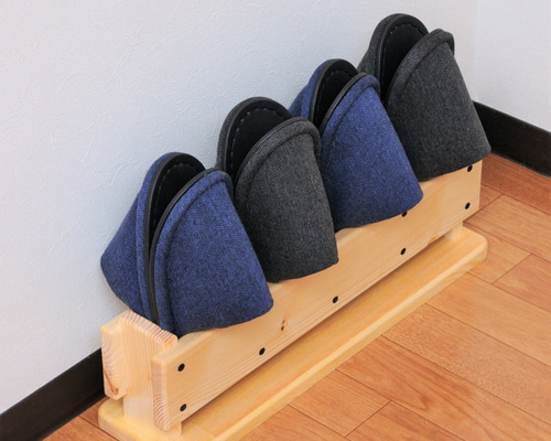 スリッパ立て 横4足 ウッドナチュラル】姉妹品「玄関の台」のサイズ