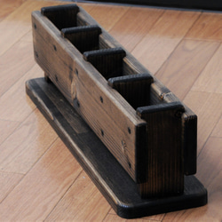 【玄関の台+スリッパ立てのセット】エボニー　頑丈でコンパクトで邪魔になりません！ 6枚目の画像