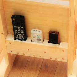 リモコンポケット　マガジンラック付き2本足テーブル用オプションアタッチメント 1枚目の画像