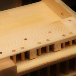 リモコンポケット　マガジンラック付き2本足テーブル用オプションアタッチメント 4枚目の画像