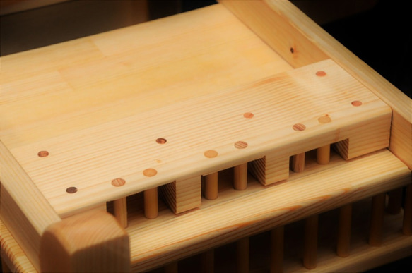 リモコンポケット　マガジンラック付き2本足テーブル用オプションアタッチメント 4枚目の画像